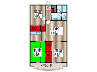 リヴェ－ルマンションの物件間取画像